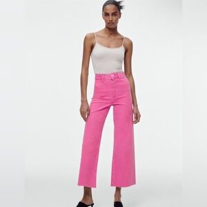 Zara Women's Pink Jeans Size 10